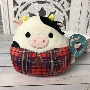 Squishmallows “Connor” the Plaid Shirt Cow